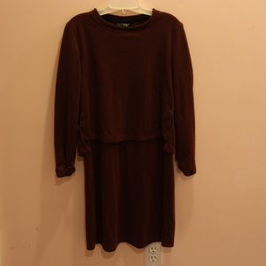 Topshop Burgundy Dress Size 2